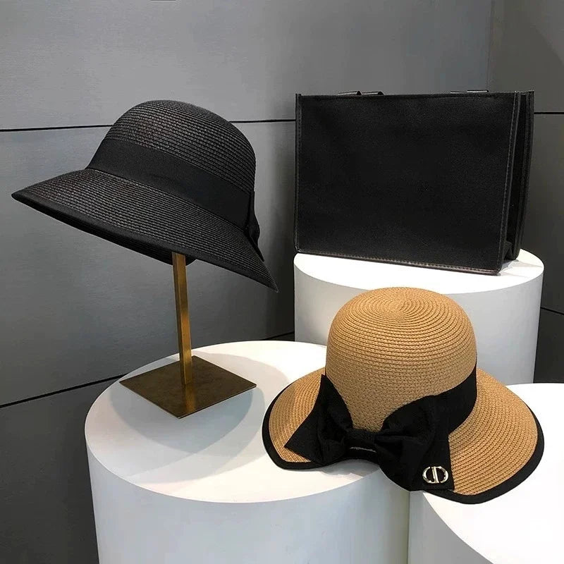 Bowknot Straw Hat
